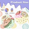 90Pcs 9 Colors Opaque Resin Beads FIND-CJ0004-80-2
