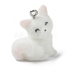 Flocky Opaque Resin Pendants LS-RESI-G105-04H-1