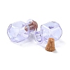 Square Glass Cork Bottles Ornament GLAA-D002-04E-2