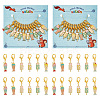 Alloy Enamel Ice Sucker & Ice Cream Pendant Locking Stitch Markers HJEW-AB00035-1