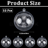 10Pcs Transparency Acrylic Christmas Balls Pendants DIY-CP0013-38B-2