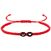 1Pc Adjustable Nylon Cord Braided Bracelets for Women Men BJEW-LP0001-31B-U-1