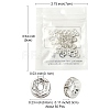 Brass Rhinestone Spacer Beads RB-YW0001-04C-01S-4