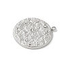 304 Stainless Steel Rhinestone Pendants STAS-Z122-53P-2
