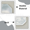2Pcs 2 Styles Marble Pattern Porcelain Cup Coasters AJEW-CP0009-18A-5