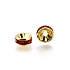 Brass Rhinestone Spacer Beads RB-A014-Z6mm-21G-3