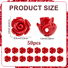 50Pcs Dyed Synthetic Coral Beads FIND-ME0003-86A-2