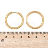 Ion Plating(IP) 304 Stainless Steel Huggie Hoop Earrings EJEW-F111B-25mm-G-3