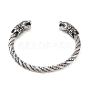 Viking 304 Stainless Steel Open Cuff Bangles for Men BJEW-U001-07H-G-3