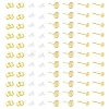 304 Stainless Steel Stud Earring Findings STAS-YW0001-88B-1