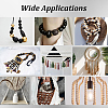 224Pcs 8 Styles Natural Wooden Beads WOOD-PH0003-41-5