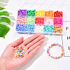2250Pcs 15 Colors Eco-Friendly Handmade Polymer Clay Beads CLAY-YW0001-26A-7