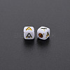 Opaque White Acrylic Beads MACR-Q242-010A-2