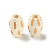 Schima Wood Carved European Beads WD-CBACBB7-01C-1