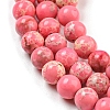 Synthetic Imperial Jasper Dyed Beads Strands G-D077-A01-02K-4