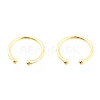 925 Sterling Silver Cuff Earrings EJEW-H124-06G-1