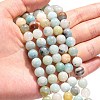 Natural Flower Amazonite Beads Strands G-D608-8mm-4