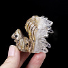 Natural Quartz Crystal Squirrel Display Decorations PW-WGB5C26-01-3