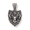 Tibetan Style 304 Stainless Steel Pendants X-STAS-P305-17AS-1