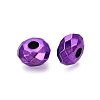 UV Plating Acrylic European Beads OACR-E033-22-04-2