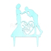 Valentine's Day DIY Acrylic Cake Card Decoration AJEW-WH0248-12A-2