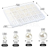 4 Styles ABS Plastic Imitation Pearl Beads KY-YW0001-72B-2