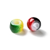 Spray Painted ABS Plastic European Beads KY-G033-02A-2