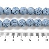 Synthetic Lava Rock Dyed Beads Strands G-H311-08C-06-5