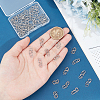50Pcs 304 Stainless Steel S-Hook Clasps FIND-UN00008-5