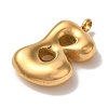 Ion Plating(IP) 304 Stainless Steel Pendants X-STAS-M017-08G-02-2