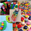 150Pcs Polyester Pom Pom Ball DIY-SC0031-33D-7