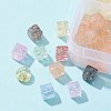 155Pcs 10 Style Transparent Crackle Glass Beads GLAA-FS0001-47-2