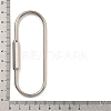 Non-Tarnish 304 Stainless Steel Screw Carabiner Lock Charms X-STAS-C092-05A-P-3