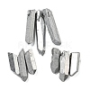 Electroplated Natural Quartz Crystal Graduated Beads Strands G-P315-A15-1