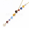 Universe Galaxy The Nine Planets Guardian Star Stone Necklaces NJEW-JN02413-3