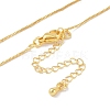 Brass Chain Necklaces NJEW-P309-10G-1