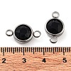 Glass Connector Charms GLAA-G018-P13-3