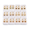 Heart Crystal Rhinestone Ear Fake Plugs EJEW-H105-21G-B-1