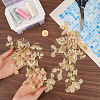 3D Flower Polyester Embroidery Sew on Appliques PATC-WH0012-33C-3