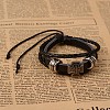 Imitation PU Leather Multi-strand Bracelets BJEW-O129-12-2