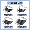 24Pcs 8 Styles Plastic Hat Brim Board for Peaked Cap AJEW-NB0009-41-2