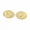Rack Plating Brass French Coins Charms KK-C007-11G-3