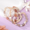 Natural Multi-Moonstone Stretch Beaded Bracelets BJEW-K213-C14-1