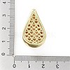 Rack Plating Brass Micro Pave Clear Cubic Zirconia Pendants KK-H474-18G-03-3