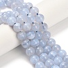 Natural Blue Lace Agate Beads Strands G-L634-B02-8mm-1