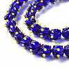 Transparent Handmade Bumpy Lampwork Beads Strands LAMP-T007-18-B08-3