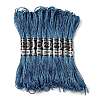 10 Skeins 12-Ply Metallic Polyester Embroidery Floss OCOR-Q057-A01-1