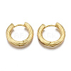 Brass Huggie Hoop Earrings KK-S356-347A-NF-2