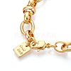 Brass Chain Bracelets BJEW-N032-06G-3
