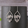 Zinc Alloy Dangle Earrings for Women WG56DA6-01-1